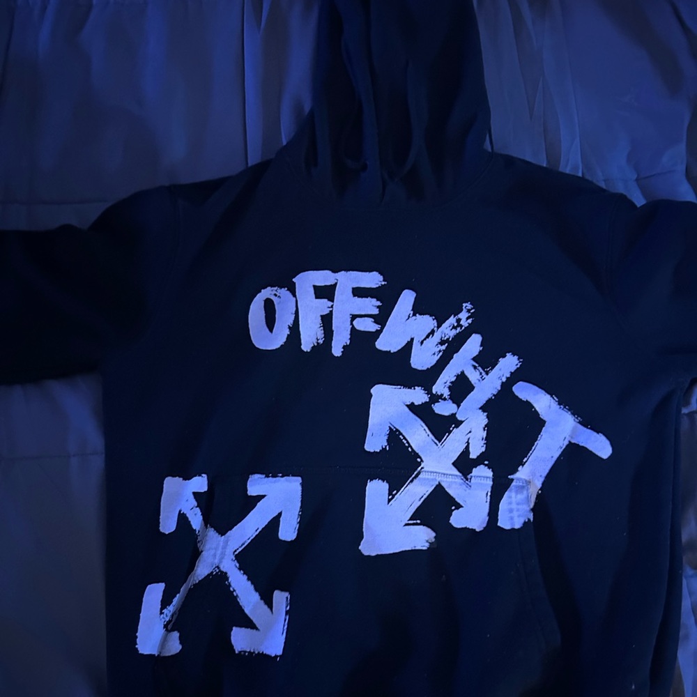 Off white hoodie white and black xs in men’s